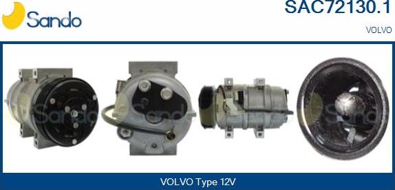 Sando SAC72130.1 - Compressor, air conditioning autospares.lv