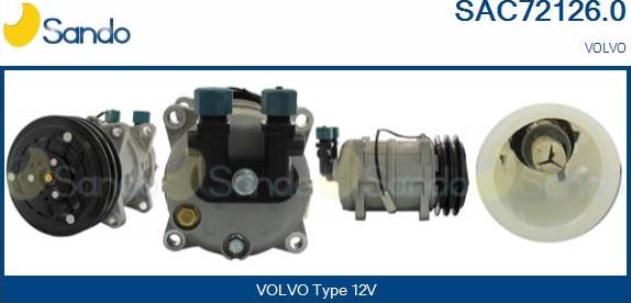 Sando SAC72126.0 - Compressor, air conditioning autospares.lv