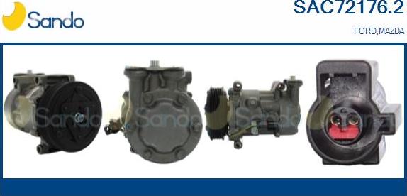 Sando SAC72176.2 - Compressor, air conditioning autospares.lv