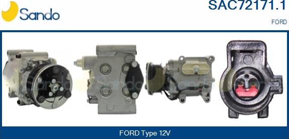 Sando SAC72171.1 - Compressor, air conditioning autospares.lv