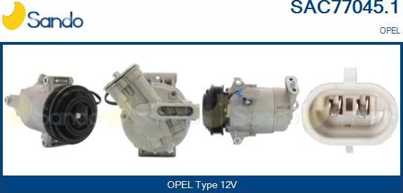 Sando SAC77045.1 - Compressor, air conditioning autospares.lv