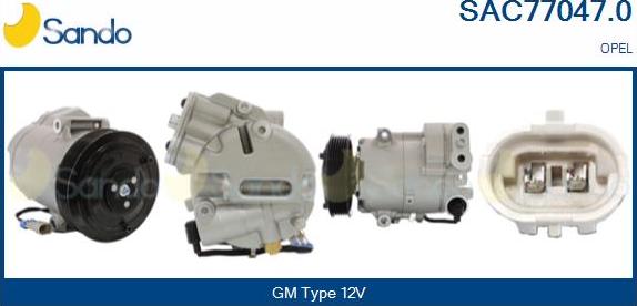 Sando SAC77047.0 - Compressor, air conditioning autospares.lv