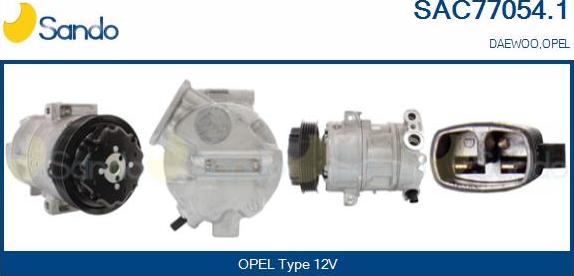 Sando SAC77054.1 - Compressor, air conditioning autospares.lv