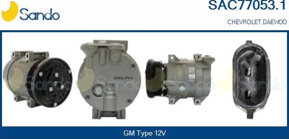 Sando SAC77053.1 - Compressor, air conditioning autospares.lv