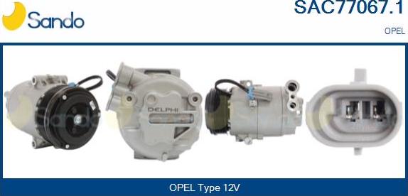 Sando SAC77067.1 - Compressor, air conditioning autospares.lv