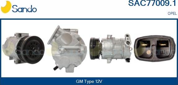 Sando SAC77009.1 - Compressor, air conditioning autospares.lv