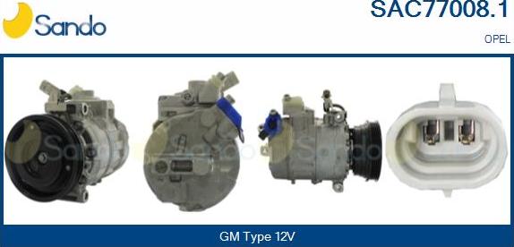 Sando SAC77008.1 - Compressor, air conditioning autospares.lv