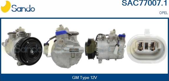 Sando SAC77007.1 - Compressor, air conditioning autospares.lv