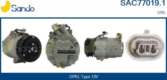 Sando SAC77019.1 - Compressor, air conditioning autospares.lv