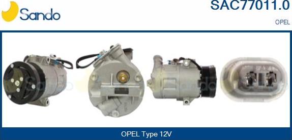 Sando SAC77011.0 - Compressor, air conditioning autospares.lv