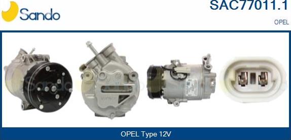 Sando SAC77011.1 - Compressor, air conditioning autospares.lv