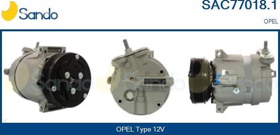 Sando SAC77018.1 - Compressor, air conditioning autospares.lv