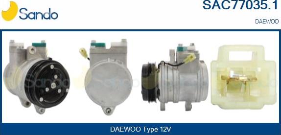 Sando SAC77035.1 - Compressor, air conditioning autospares.lv