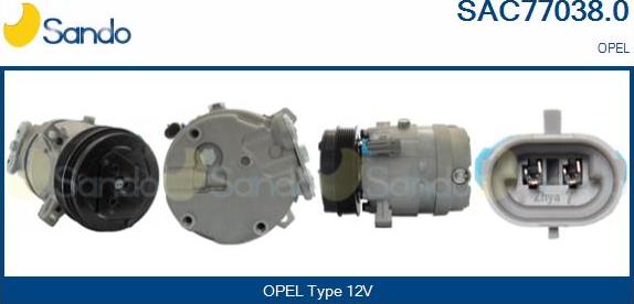 Sando SAC77038.0 - Compressor, air conditioning autospares.lv