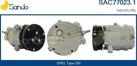 Sando SAC77023.1 - Compressor, air conditioning autospares.lv