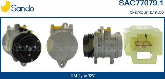 Sando SAC77079.1 - Compressor, air conditioning autospares.lv