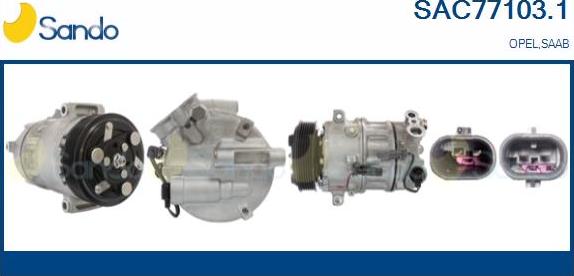 Sando SAC77103.1 - Compressor, air conditioning autospares.lv