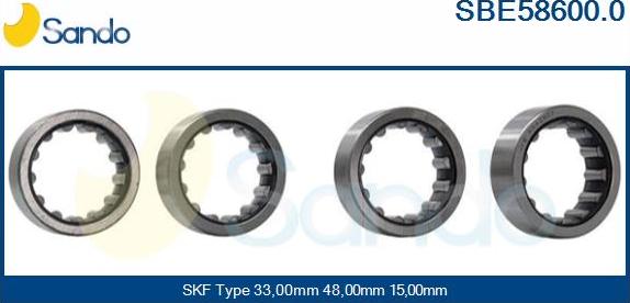 Sando SBE58600.0 - Bearing autospares.lv