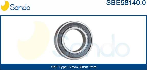 Sando SBE58140.0 - Bearing autospares.lv