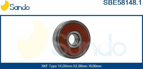 Sando SBE58148.1 - Bearing autospares.lv