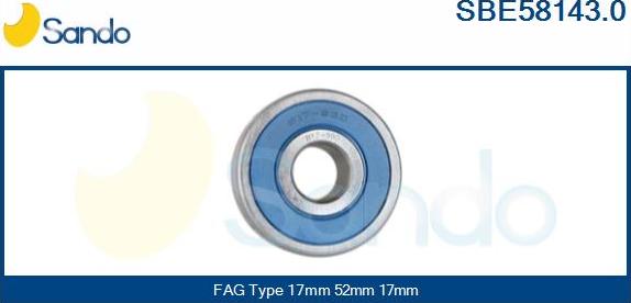 Sando SBE58143.0 - Bearing autospares.lv