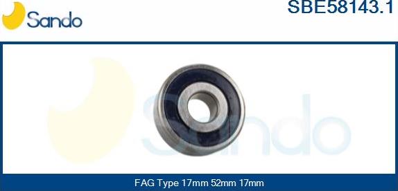 Sando SBE58143.1 - Bearing autospares.lv