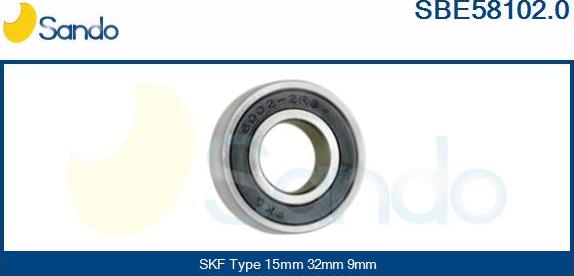 Sando SBE58102.0 - Bearing autospares.lv