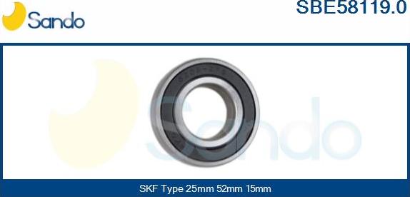 Sando SBE58119.0 - Bearing autospares.lv