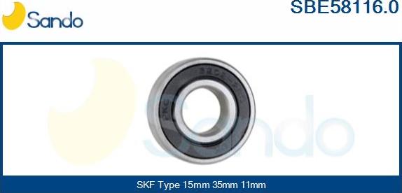 Sando SBE58116.0 - Bearing autospares.lv