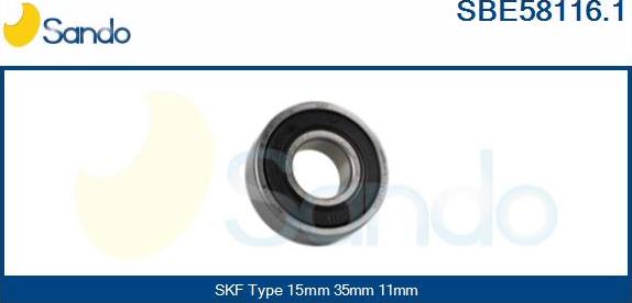 Sando SBE58116.1 - Bearing autospares.lv