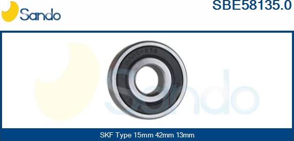 Sando SBE58135.0 - Bearing autospares.lv