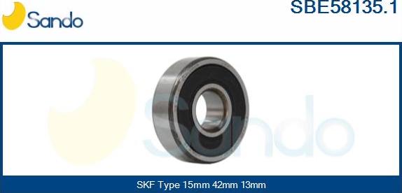 Sando SBE58135.1 - Bearing autospares.lv