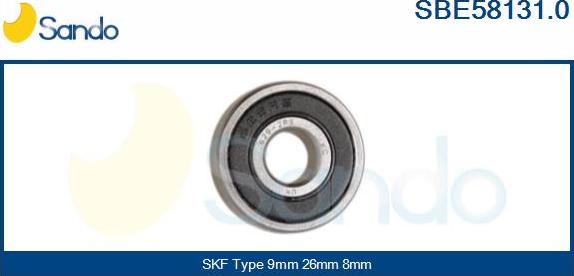 Sando SBE58131.0 - Bearing autospares.lv