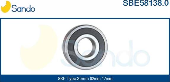 Sando SBE58138.0 - Bearing autospares.lv