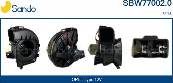 Sando SBW77002.0 - Interior Blower autospares.lv