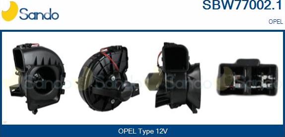 Sando SBW77002.1 - Interior Blower autospares.lv