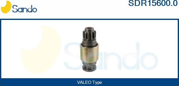 Sando SDR15600.0 - Pinion, bendix, starter autospares.lv