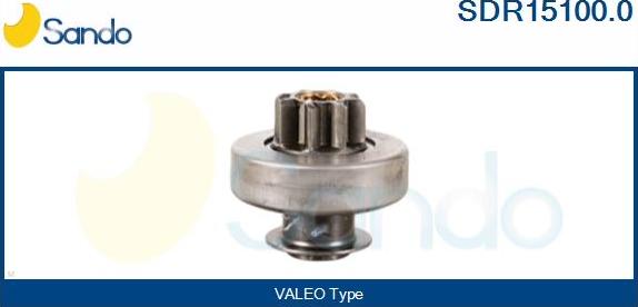 Sando SDR15100.0 - Pinion, bendix, starter autospares.lv