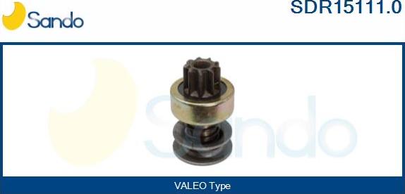 Sando SDR15111.0 - Pinion, bendix, starter autospares.lv