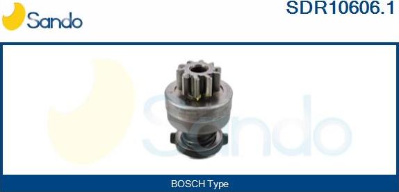 Sando SDR10606.1 - Pinion, bendix, starter autospares.lv