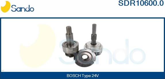 Sando SDR10600.0 - Pinion, bendix, starter autospares.lv