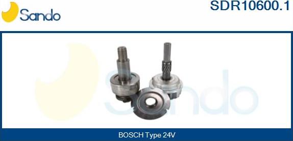 Sando SDR10600.1 - Pinion, bendix, starter autospares.lv