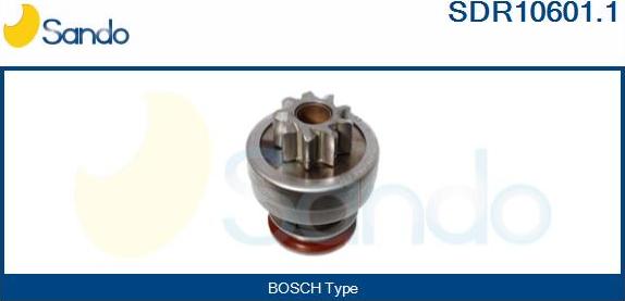 Sando SDR10601.1 - Pinion, bendix, starter autospares.lv