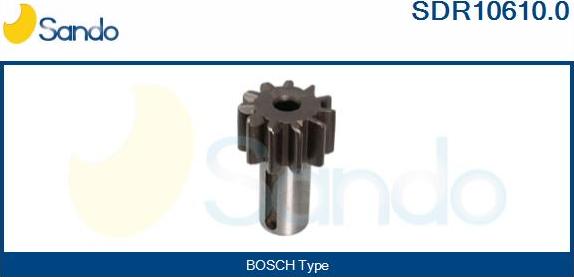 Sando SDR10610.0 - Pinion, bendix, starter autospares.lv