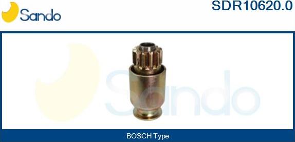 Sando SDR10620.0 - Pinion, bendix, starter autospares.lv