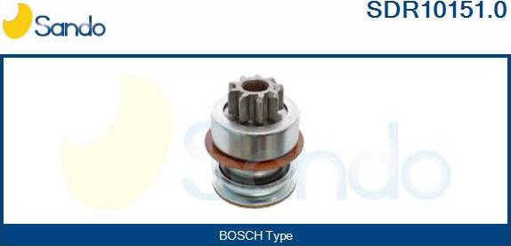 Sando SDR10151.0 - Pinion, bendix, starter autospares.lv