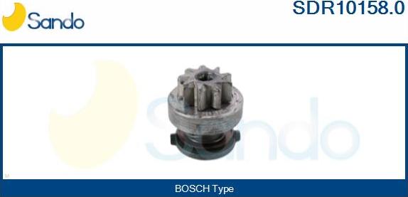 Sando SDR10158.0 - Pinion, bendix, starter autospares.lv