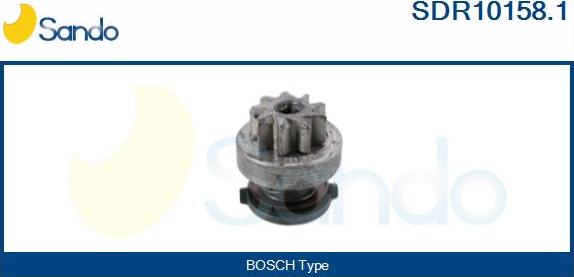 Sando SDR10158.1 - Pinion, bendix, starter autospares.lv