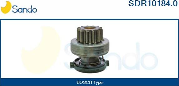 Sando SDR10184.0 - Pinion, bendix, starter autospares.lv