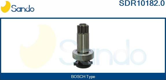 Sando SDR10182.0 - Pinion, bendix, starter autospares.lv